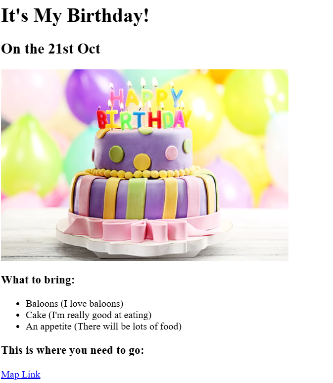 birthday invite preiew